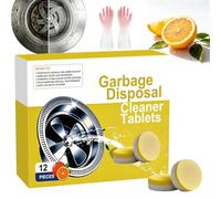 Garbage Disposal Cleaner Tablets, Powerful Foaming Disposal Garbage Disposal Cleaner, Removes Grease and Buildup, Freshens Sink, Easy Drop-in Tablets (1PC)