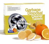 Garbage Disposal Cleaner Tablets - Sink Cleaner and Deodorizer,Disposal Cleaner and Deodorizer,Garbage Disposal Cleaner and Deodorizer Tablets,Powerful Foaming Tablets with Fresh Citrus Scent (1 Box)
