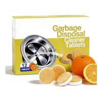 Garbage Disposal Cleaner Tablets, Sink Cleaner and Deodorizer, Disposal Cleaners and Deodorizer Tablets, Gentle Formula Eliminates Odor, Fights Grease & Buildup for Household Kitchen (2)