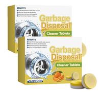 Garbage Disposal Cleaner Tablets, Sink Cleaner and Deodorizer, liminates Odor, Fights Grease & Buildup, Natural Formula, Suitable for Sink & Drain Cleaner (2 Box)