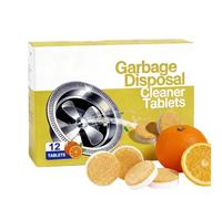 Garbage Disposal Cleaner Tablets - Sink Cleaner and Deodorizer, Multi-Purpose Sink Cleaner and Deodorizer,Fights Odor Grease & Buildup,Safe for All Pipes (1 box)
