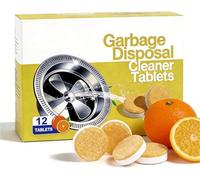 Garbage Disposal Cleaner Tablets - Sink Cleaner and Deodorizer, Powerful XL Foaming Tablets with Fresh Citrus Scent, Natural Formula, Suitable for Sink, Drainpipe & Dishwasher (1 Box)