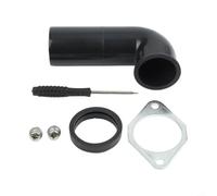 Garbage Disposal Elbow Replacement Kit for Insinkerator for Waste King | Plastic Construction, 3.8x1.5in Elbow, Includes Flange Gasket Screws, Fits Various Disposals, Prevents Clogs