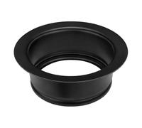 Garbage Disposal Sink Flange for In-sinkerator - Matte Black Kitchen Assembly for 3-1/2in Standard Sink Drain Opening, Electrophoretic Paint Stainless Steel, Corrosion Resistant, Not Easy to Peel off