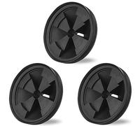 Garbage Disposal Splash Guard, 3 3/8" 3 Pack for InSinkErator Evolution Series QCB-AM Kitchen Sink Baffle Rubber Drain Cover 2022 Upgraded Removable Quiet Collar EPDM Insert Parts