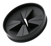 Garbage Disposal Splash Guards 3 3/8" Sink Baffle QCB-AM Replacement for InSinkErator Evolution Series, Upgraded Removable Quiet Collar Drain Plugs, Garbage Disposer Accessories, Black, 1 Pack