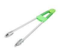 Garbage Grabber Tool with Ergonomic Handle for Home Yard Cleanup | Non-slip Grip Jaws, Light Green Plastic Cement and Iron Construction, Reaches High Shelves without Bending, Smooth Finish