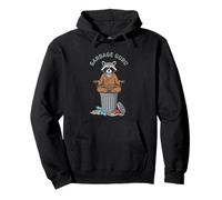 Garbage Guru Zen Raccoon Meditation Humor Pullover Hoodie