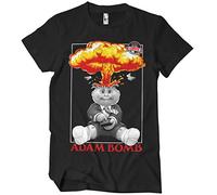 Garbage Pail Kids Officially Licensed Adam Bomb Mens T-Shirt (Black), Large