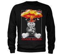 Garbage Pail Kids Officially Licensed Adam Bomb Sweatshirt (Black), Large