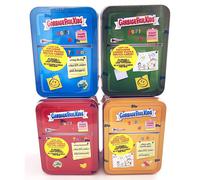 Garbage Pail Kids Topps Food Fight Blue Green Red & Orange Set of 4 Trading Card Collector Tins