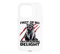 Garbage panda raccoon goblin sarcasm cheeky raccoon Case for iPhone 15 Pro