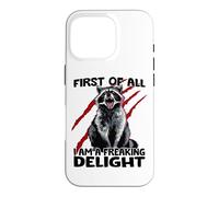 Garbage panda raccoon goblin sarcasm cheeky raccoon Case for iPhone 16 Pro