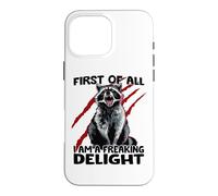Garbage panda raccoon goblin sarcasm cheeky raccoon Case for iPhone 16 Pro Max
