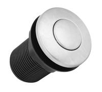 Garbage Scrap 32mm Air Switch, Automatic Selflock Button Pneumatic Air Hose Kit Stainless Steel Sink Top Waste Disposal on off Switch Button