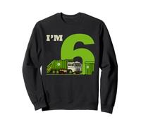 Garbage Truck 6th Birthday Recycling Truck Toddler Theme Sweatshirt