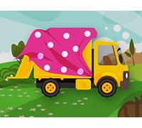 Garbage Truck Cutie and Truck Dumpy on the Planet of Flowers