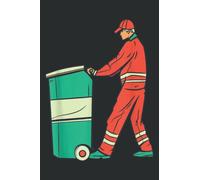 Garbage Truck Driver Collecting Garbage Bin: Papercode Lined Journal Notebook - 6 x 9 Inch, 110 Page Notebooks for Work, Writing, Note Taking, Travel ... Cover College Ruled Journal for Men and Women