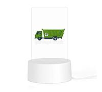 Garbage Truck LED Night Light Acrylic Lamp Plastic Base Decoration Gifts for Christmas Birthday