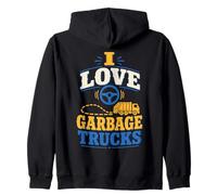 Garbage Truck Lover Trash Day Worker Zip Hoodie