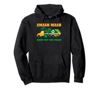 Garbage Truck Smash Mash Dump Out Trash Funny Art Pullover Hoodie