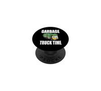 Garbage Truck Time Sanitation Worker Lover Funny PopSockets Adhesive PopGrip