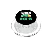 Garbage Truck Time Sanitation Worker Lover Funny PopSockets PopGrip for MagSafe