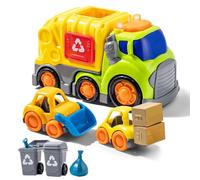 Garbage Truck Toy for 3+ Year Old Boys 9 in 1 Bin Lorry Toy with Bins Interactive Rubbish Trucks with Lights and Sounds Educational Toy Vehicle Birthday Gift for Boy Girl Kid 4 5 6 7 8 Year old