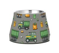 Garbage Trucks Street Cleaning Trucks Trash Bins Bowls for Dogs Non Slip Stainless Steel Raised Cat Bowl for Medium Dogs Whisker Relief