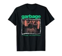 Garbage Unisex Adult Black Cotton T-Shirt - I Think I'm Paranoid - S