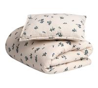 Garbo & Friends - Blueberry Muslin Bed Set, 70x80 + 28x35 cm - Sand