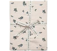 Garbo & Friends - Blueberry Muslin Fitted Sheet, 180x200 cm - Sand