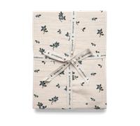 Garbo&Friends Blueberry Muslin fitted sheet 90x200x30 cm