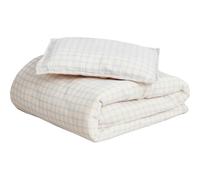 Garbo & Friends - Gingham Sky Blue Muslin Bed Set Junior, 100x130 + 35x55 cm - Gingham Sky Blue