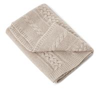 Garbo & Friends - Knitted Wool Blanket 70x100 cm, Oat - Oat