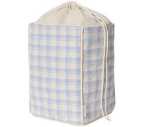 Garbo & Friends - Plaid Sky Blue Storage Basket, Medium - Blue