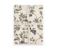 Garbo&Friends Plum Muslin fitted sheet 180x200x30 cm