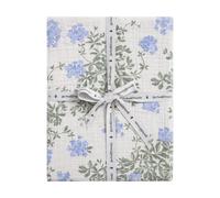Garbo&Friends Plumbago Muslin fitted sheet 160x200x30 cm