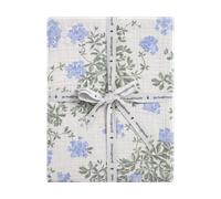 Garbo&Friends Plumbago Muslin fitted sheet 90x200x30 cm