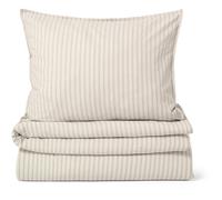 Garbo & Friends - Stripe Mauve Bed Set, 150x210 + 50x60 cm - Beige