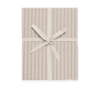 Garbo & Friends - Stripe Mauve Fitted Sheet, 140x200 cm - Beige