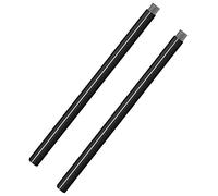 Garbuildman Adjustable Extension Pole Tube Bar for Outdoor Shepherds Hook, 2 pcs, Shiny Black