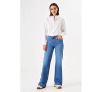 Wide Leg Women's Jeans Garcia Celia Bleu 26x30