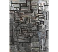 Garcia Constructive Work Grey Abstract Painting Large Print Poster Wall Art Decor Picture