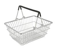 Garcia de Pou Mini Shopping Basket in Box, Steel, Chroming, 18.5 x 13.5 x 9 cm