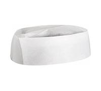 Garcia de Pou Pillbox Chef's Hat in Box, 28 cm Diameter, Paper, White, 28 x 30 x 30 cm