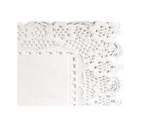 Garcia de Pou Rectangular Doilies, 30 x 18 cm, Paper, White, 30 x 18 x 30 cm