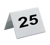 Garcia de Pou Table Numbers PVC 1 to 25, 5 x 3.6 cm
