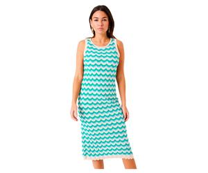 Garcia F50085 Sleeveless Midi Dress Green S Woman