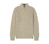 Garcia Men's Knit Sweater Cable Knit Troyer Blue Z1180 292 Dark Moon